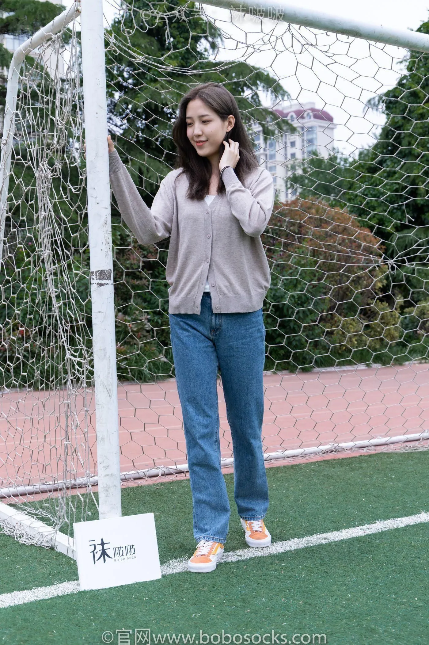 [BoBoSocks袜啵啵]NO.004 泡芙-vans帆布鞋、白棉袜、裸足 [127P]插图8